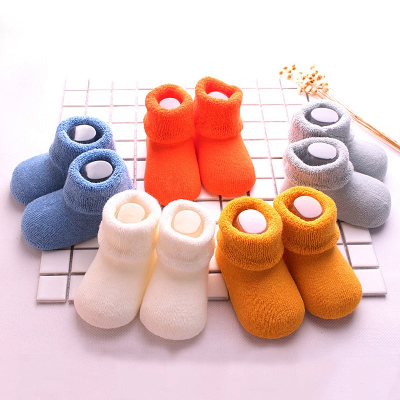 5Pairs/set Lovely Cartoon Baby Socks Soft Cotton Baby Girl Boy Socks Warm Soft Newborn Socks Toddler Knitted Socken