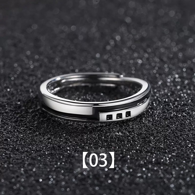 1 pz 9 stile nuovo in rame geometria Vintage ▾ anello colore argento per uomo donna unisex dichiarazione apertura regolabile gioielli Anillo: verde