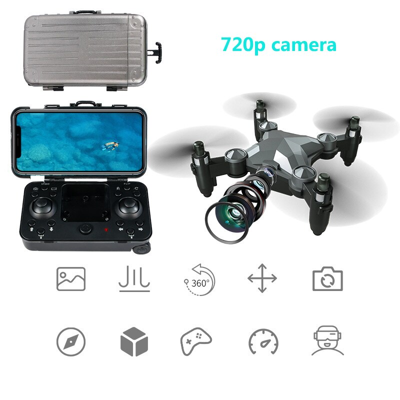 Mini Dron plegable con cámara HD para niños, cuadricóptero de juguete plegable con cámara HD gestual photo RC