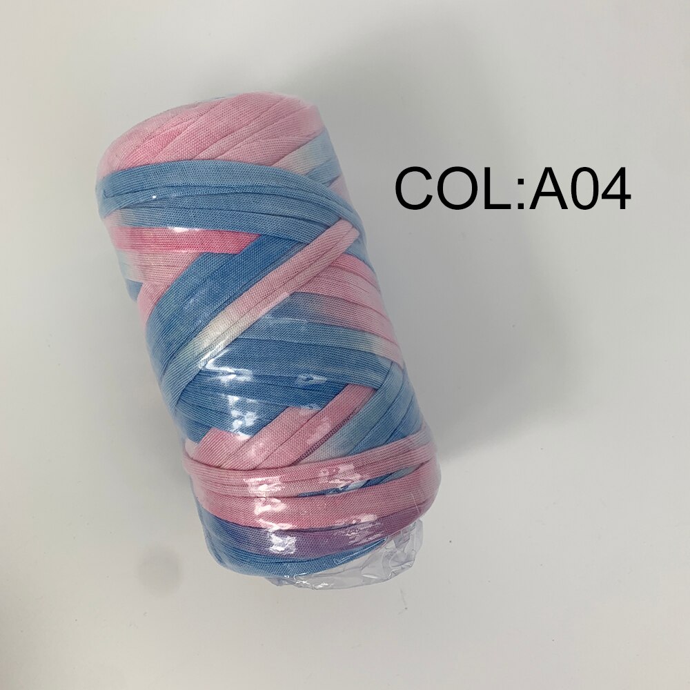 Hilos de fantasía para tejer a mano hilo grueso tela de ganchillo, bolsa artesanal, bolso, alfombra, cojín, camiseta de tela de algodón, 180g/Uds.: A04