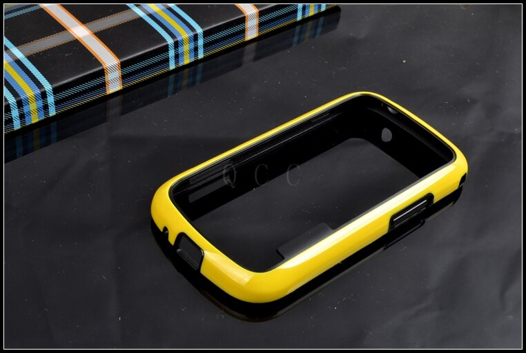 Op Verkoop! hybrid rubber protector frame tpu Bumper Voor Samsung GALAXY Trend Duos GT-S7562 Siliconen cover telefoon tassen case: yellow