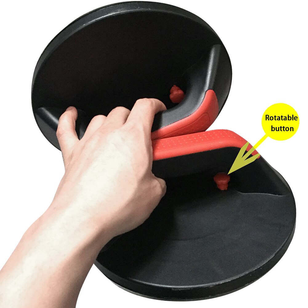 1 Pair Push Up Stand Back Exercise Arms Ergonomic Chest Equipment Body Building Round Base Gym Nonslip Handle Workout Support