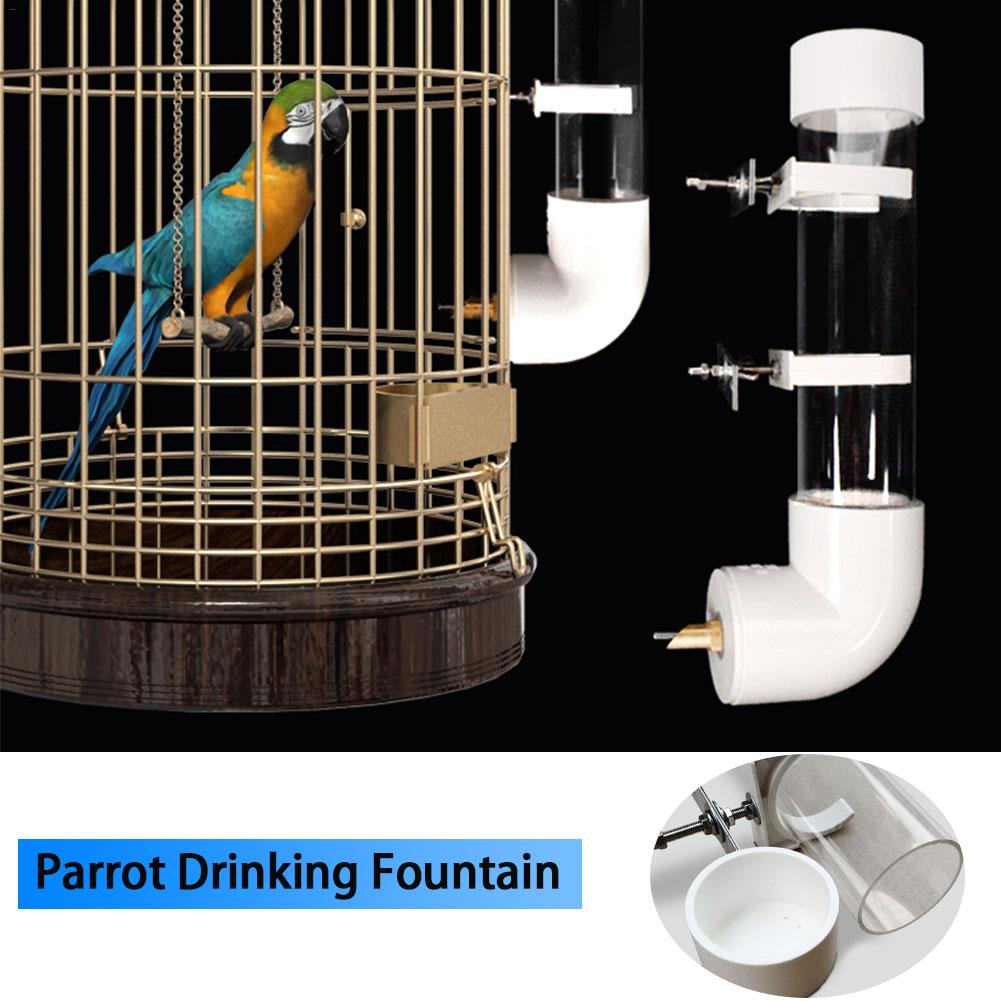 Bebedor de aves automático de plástico, dispositivo para beber aves, pajarera, cacatúa