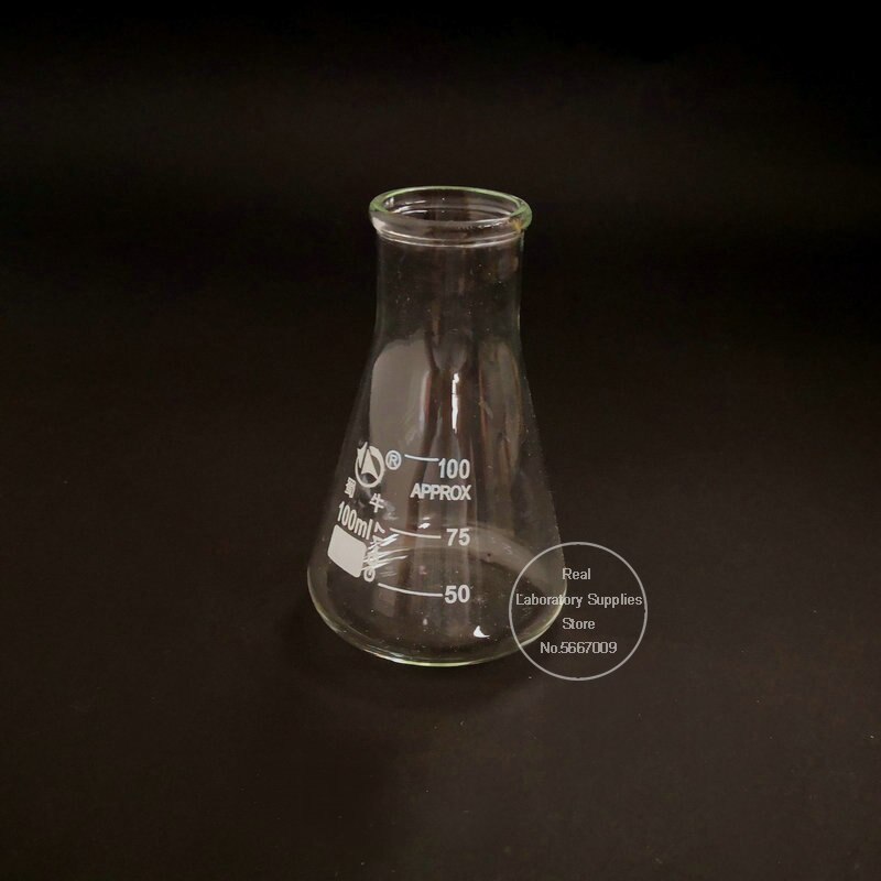1set (100ml, 150ml, 200ml) Laboratory Borosilicate Glass Flask Wide Neck Conical Triangular Flask