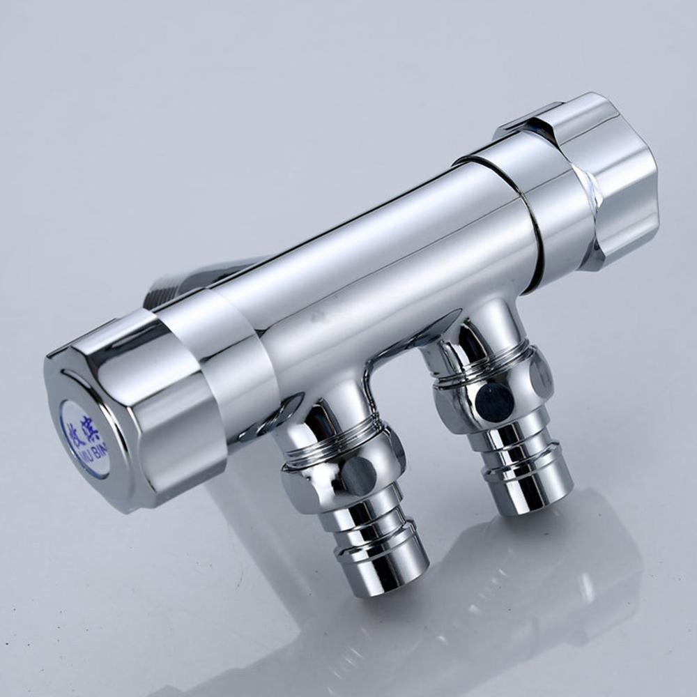 Brass Valve Bathroom Shower Faucet Water Splitter Shower Diverter For Shower Valve Spray Nozzle Converter Water Mixer Valve B0Y2