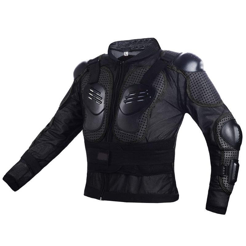 Motorcykel anti-fald jakke ridetøj helkrops skjorte motocross ryg gear  u90c