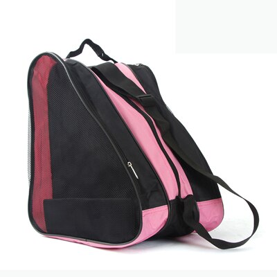 ! Kids Volwassen Ijs Inline Roller Skate Schoenen Ski Snowboots Bag Portable Carry Schoudertas Grote Capaciteit: Pink