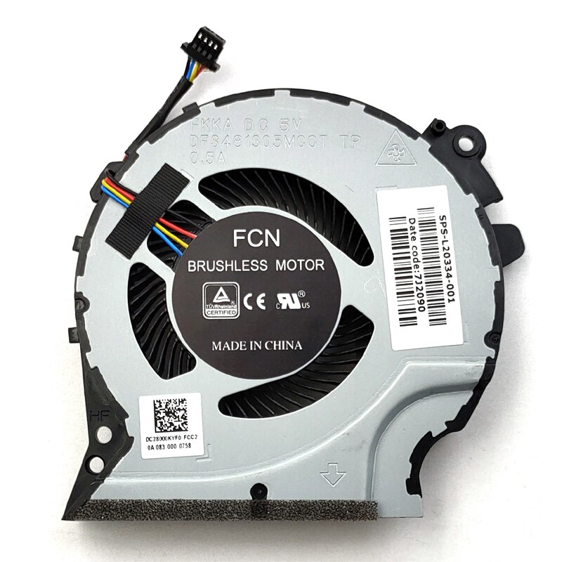 For HP Pavilion Gaming 15-CX 15-CX0020NR 15-CX0030NR 15-CX0056WM 15-CX0060TX 15-CX0061TX 15-CX0077WM Laptop GPU Cooling Fan