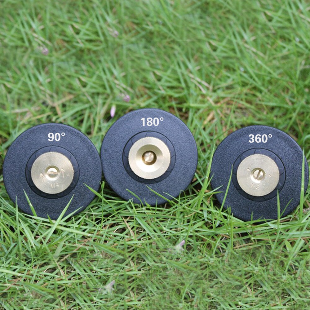 Adjustable Garden Spray Nozzle 90/180/360 Degree Pop-up Sprinklers Plastic Lawn Watering Sprinkler Head