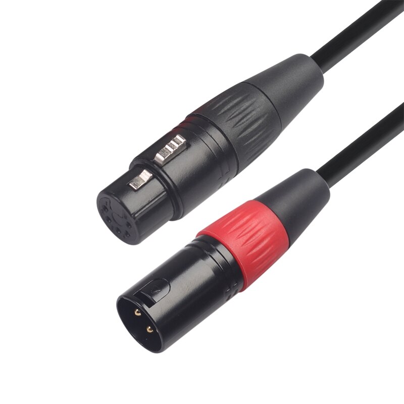Xlr 3- pin-stecker auf  to 5- pin-buchse konverter-adapterkabel audiokabel für mikrofon