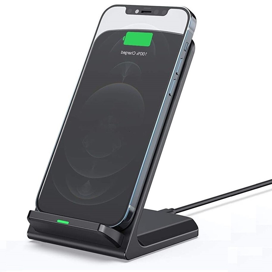 FDGAO 2 in 1 20W Qi Wireless Charger Dock for Samsung S21 S20 S10 Fast Charging Stand Pad For IPhone 13 12 11 XR X 8 Airpods Pro: 10W Only Phone