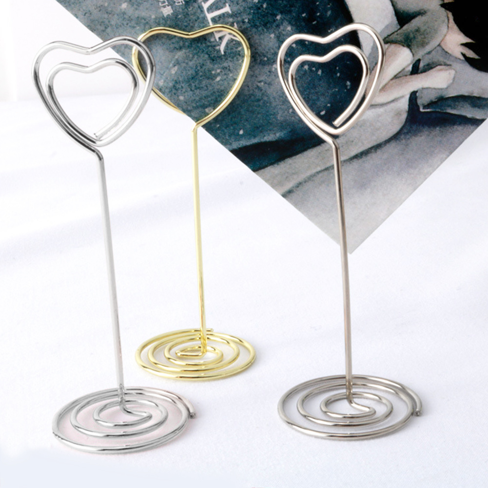 40pcs Centerpiece Reusable Display Party Anniversary Table Decor Restaurant Memo Clip Place Card Holder For Wedding Stable
