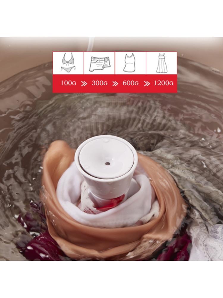 Mini Portable Ultrasonic Washing Machine Laundry Clothes Cleaner for Travel Camp L69D