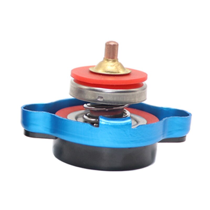 Radiator Cap - D1 Spec Thermo Gauge - 0.9/1.1/1.3 Bar - Aluminum Alloy & Silica Gel - For Cars & Motorcycles