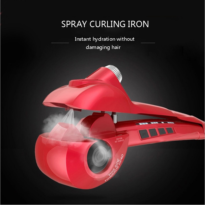 Stoomspray spiraal automatische haarkrultang roterende staaf krultang haarstylingtools krultangen krultangen krultangen stijltang