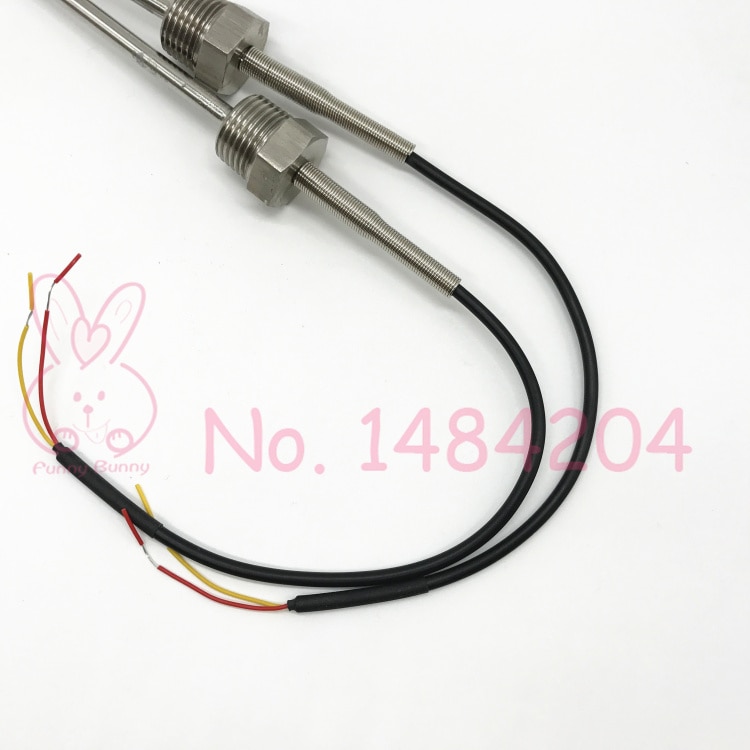 2x ntc 3950 10k thermistance capteur de température sus 304 6mm*200mm /100mm sonde 200mm fils  -40 ~ 150 degrés filetage  g 1/2 g1/4 "