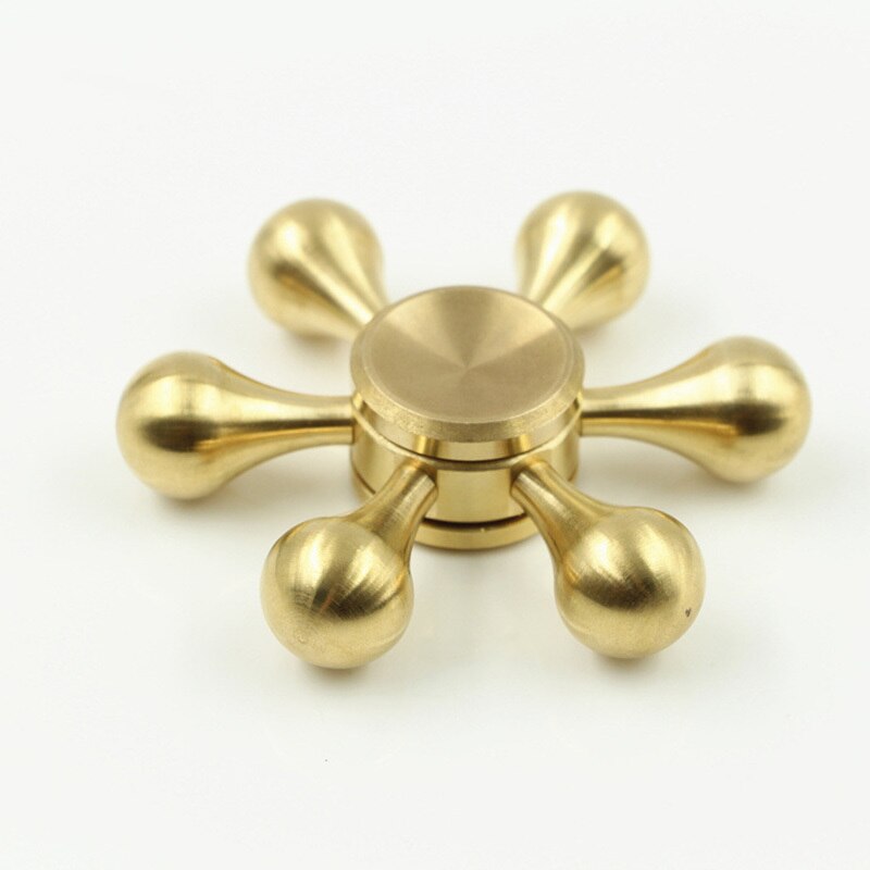 Removable Six Arms Water Copper Fidget Spinner for Adhd Mini Fidget Spinner Toys for Anxiety Relieves Stress Kids Toy