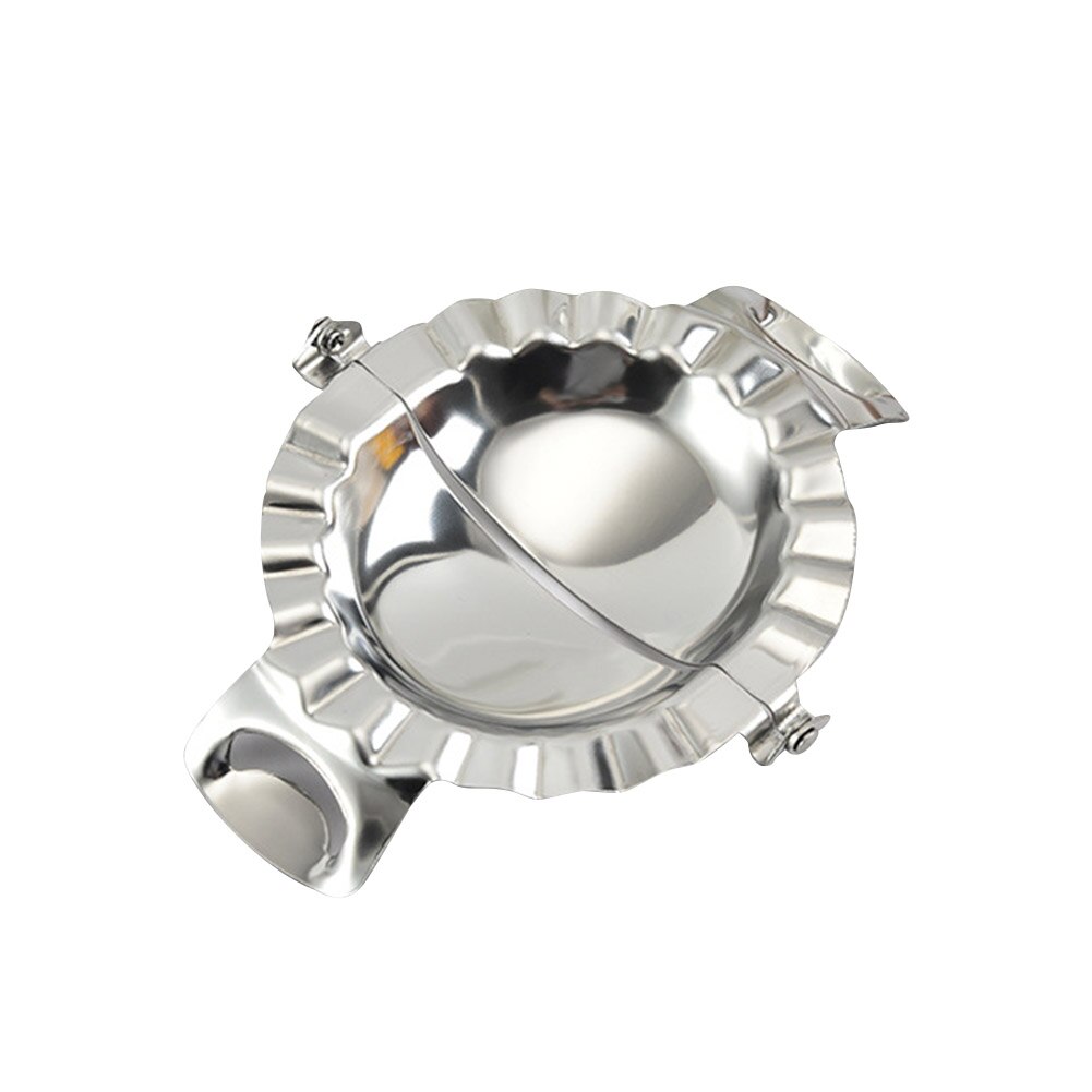 Manual Dumpling Maker Artifact Stainless Steel Dumpling Ravioli Wrapper Making Mold Kitchen DIY Cooking Pastry Jiaozi Gadget: 	A