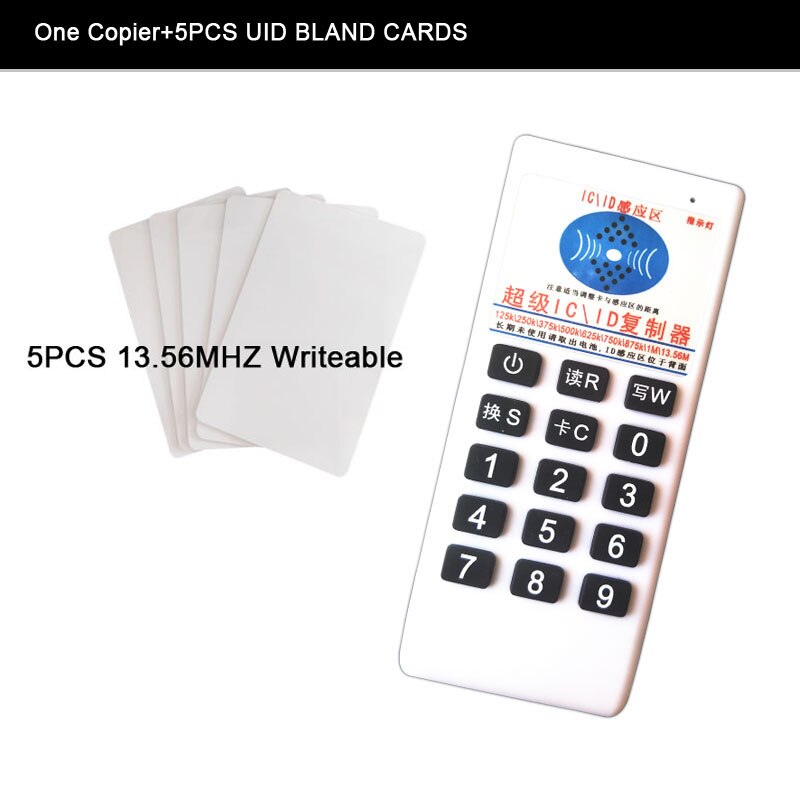 Rfid 125 khz  id 13.56 mhz ic kopimaskin reader writer for  em4305 t5577 uid utskiftbar tag: Alternativ 2