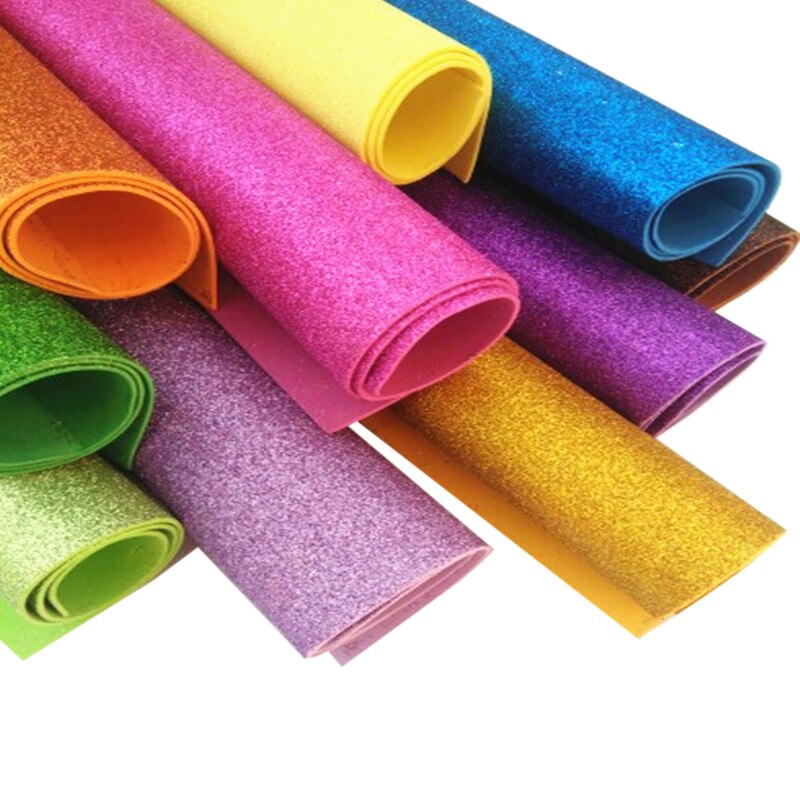 40cm * 60cm eva espuma papel artesanal glitter ouro esponja diy artesanato material multicor flor prop festa de natal papel