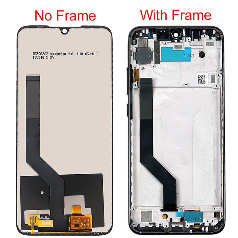 Original 10 Touch LCD Für Xiaomi Redmi Hinweis 7 LCD Mit Rahmen Redmi Hinweis 7 Pro IPS Display Touchscreen digitizer Montage