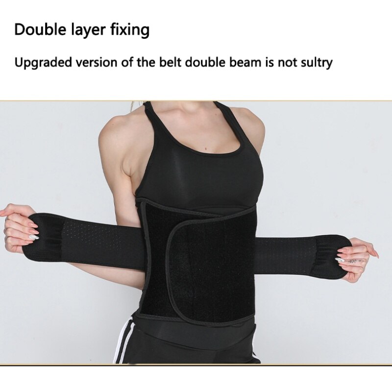 Unisex Fitness cintura cinturón neopreno sudor cinturón ejercicio adelgazar cuerpo shaper ajustable gimnasio entrenamiento cintura recortador soporte