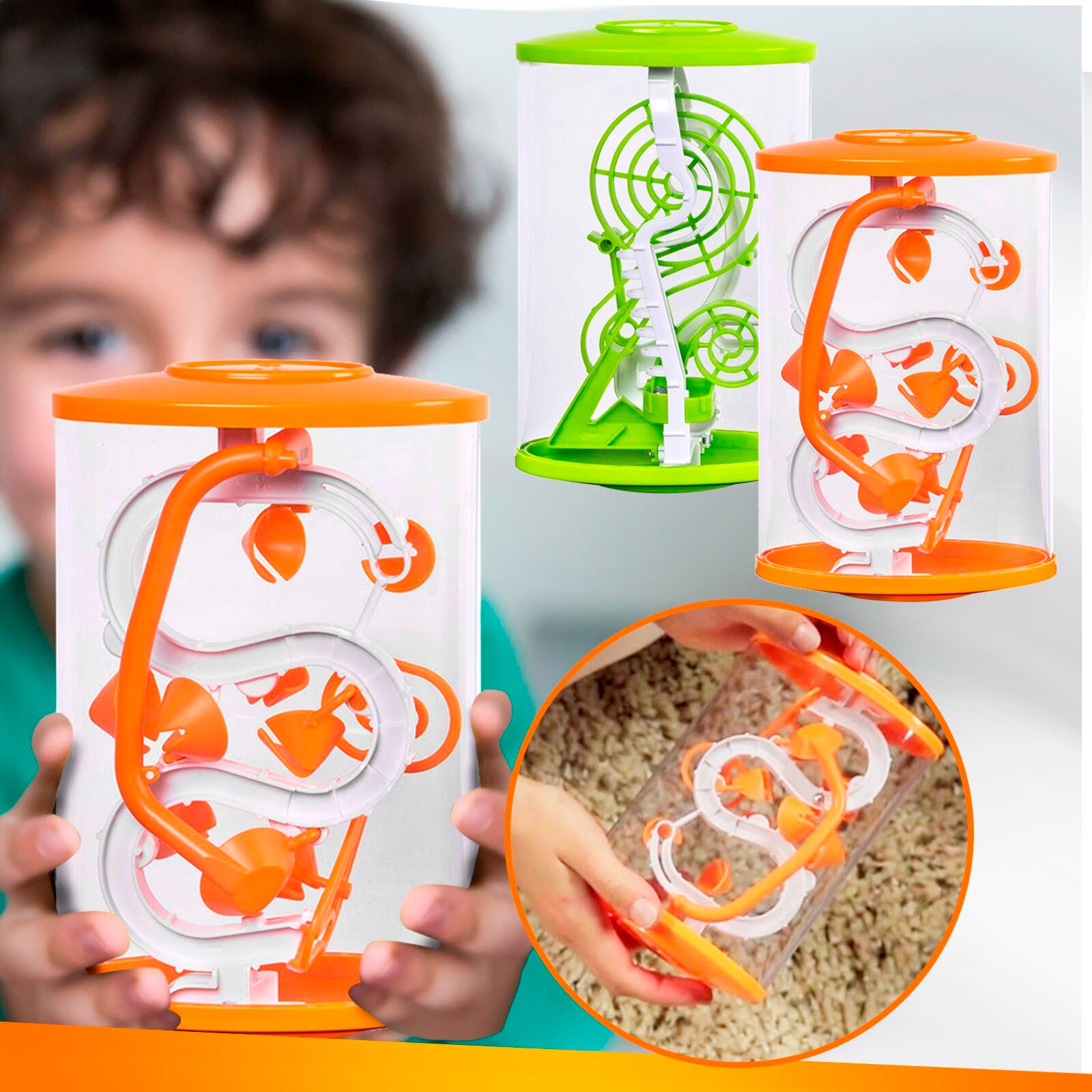 3d Drie-Dimensionale Magische Doolhof Bal Decompressie Speelgoed Boutique Zwaartekracht Geheugen Order Doolhof Bal Educatief Speelgoed F4 *