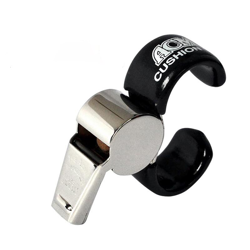 ACME 477 60.5 Finger Grip Metal Whistle Nickel-Plated Referee Coach training Sports Contest Whistle