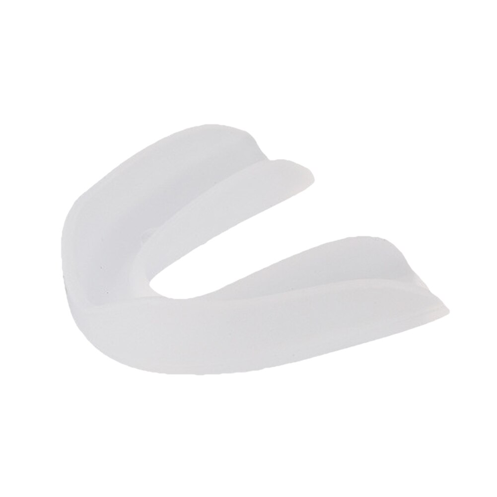 protège-dents en Silicone pour adulte, protège-dents pour boxe, Sport, Football, Basketball, Hockey, karaté, Muay Thai: WHITE