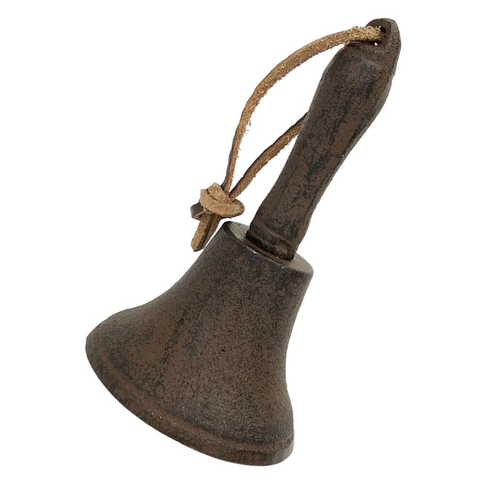 Iron Hand Bell for School Small Retro Call Bell for Restaurant Retro Bell Decor