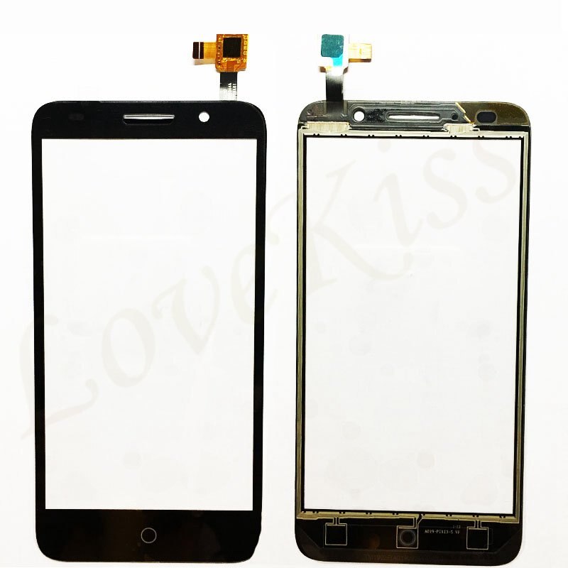 Panel frontal para teléfono móvil, cubierta de cristal digitalizador con Sensor de pantalla táctil LCD, compatible con modelo de teléfono móvil, modelo de 5,0, 5015D, 5015A, 5015X, OT5015, 5015