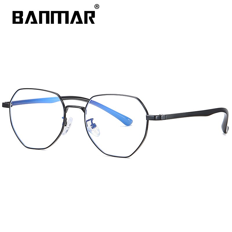 BANMAR-gafas para ordenador, antiluz azul, filtro que reduce la tensión ocular Digital, gafas de protección regulares para videojuegos, A2117: C4 BLACK