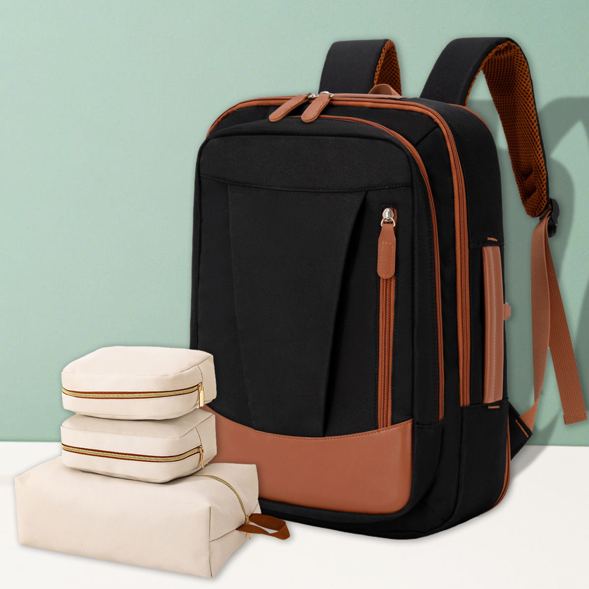 Backpack for Women Simple Business Computer Backpack Outdoor Large Capacity Travel Bag Student School Bag for Boys: Dark Grey
