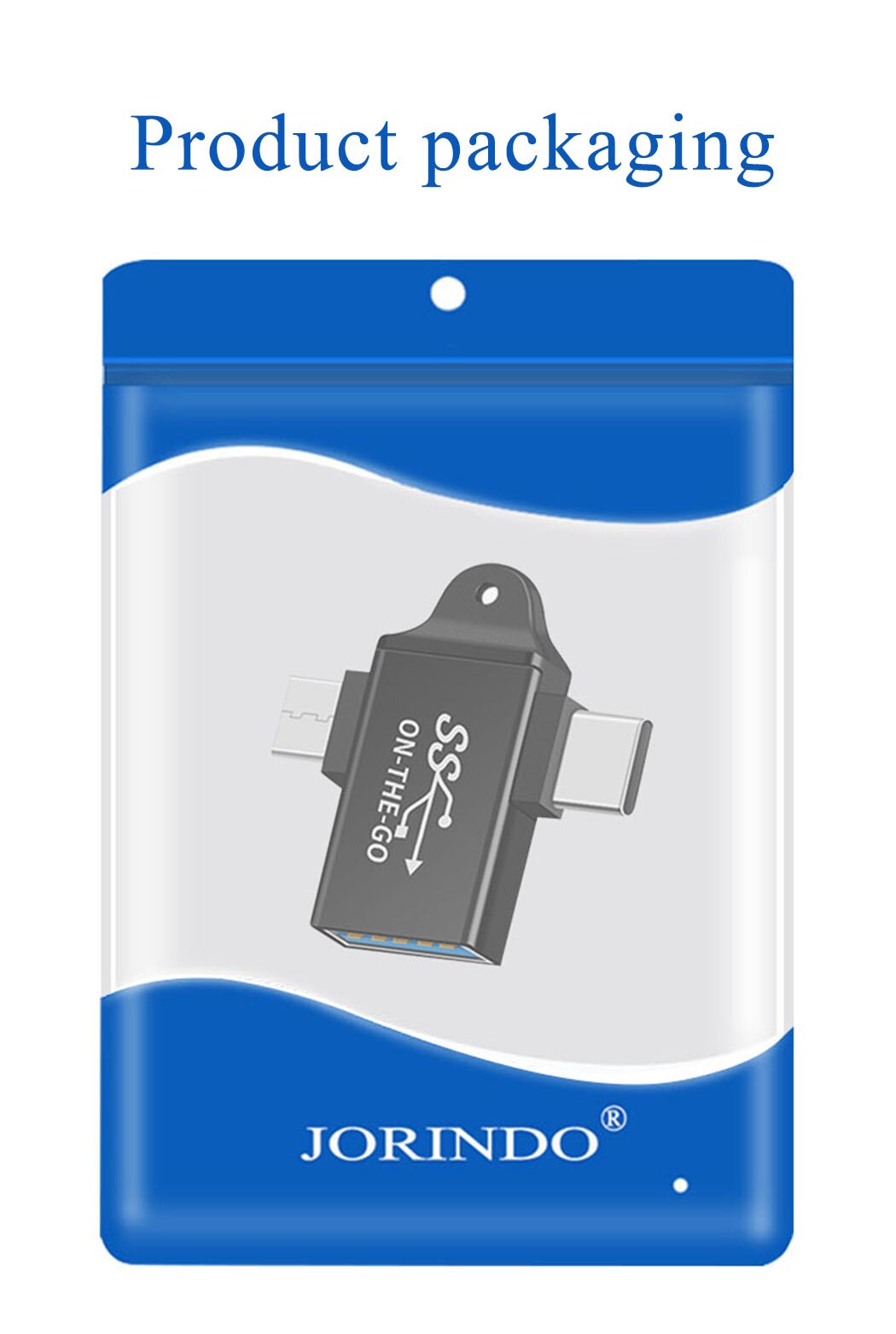 Jorindo type-c / micro usb naar usb 3.0 converter, ondersteunt otg, usb 3.1/ android mobiele telefoon naar flash drive/toetsenbord