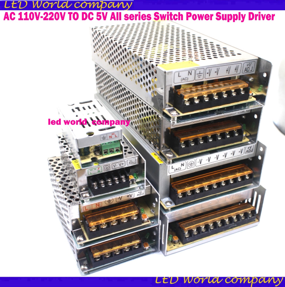 Factory Directly Sell AC 850V-240V TO DC 5V Full range of power supply Switch Power Supply Driver Adapter LED Strip Light