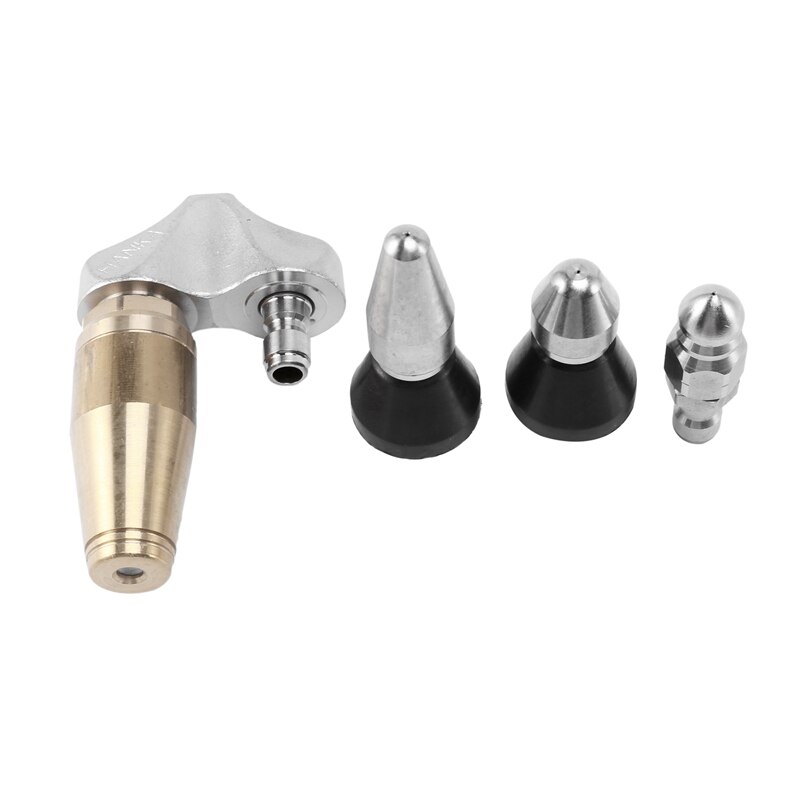 (4 Nozzles Per Lot) High Pressure Sewer Drain Cleaning Nozzle, Sewer Jetter Heads CNIM