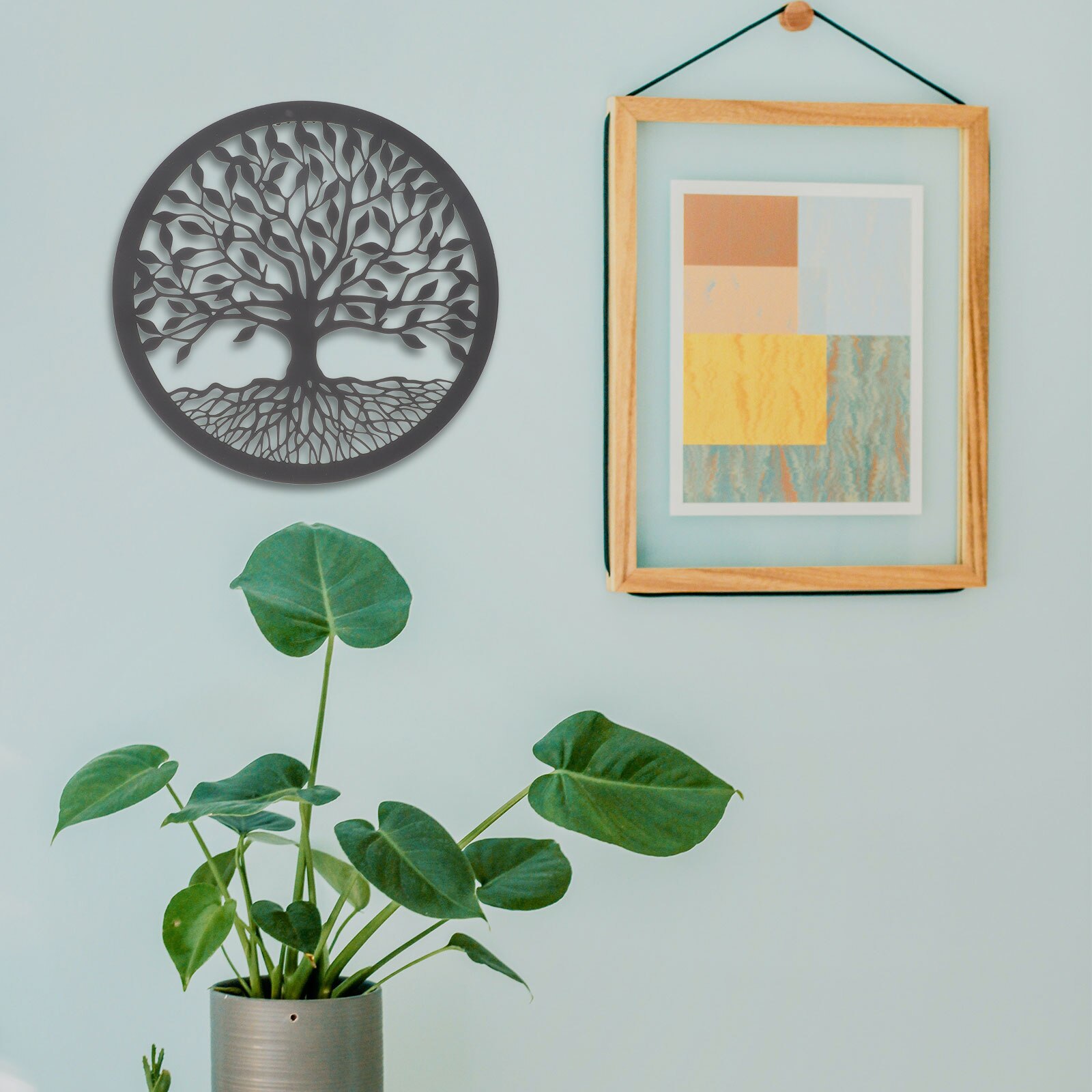 Iron Craft Wall Decor Decorative Metal Wall Ornament Home Garden Wall Pendant