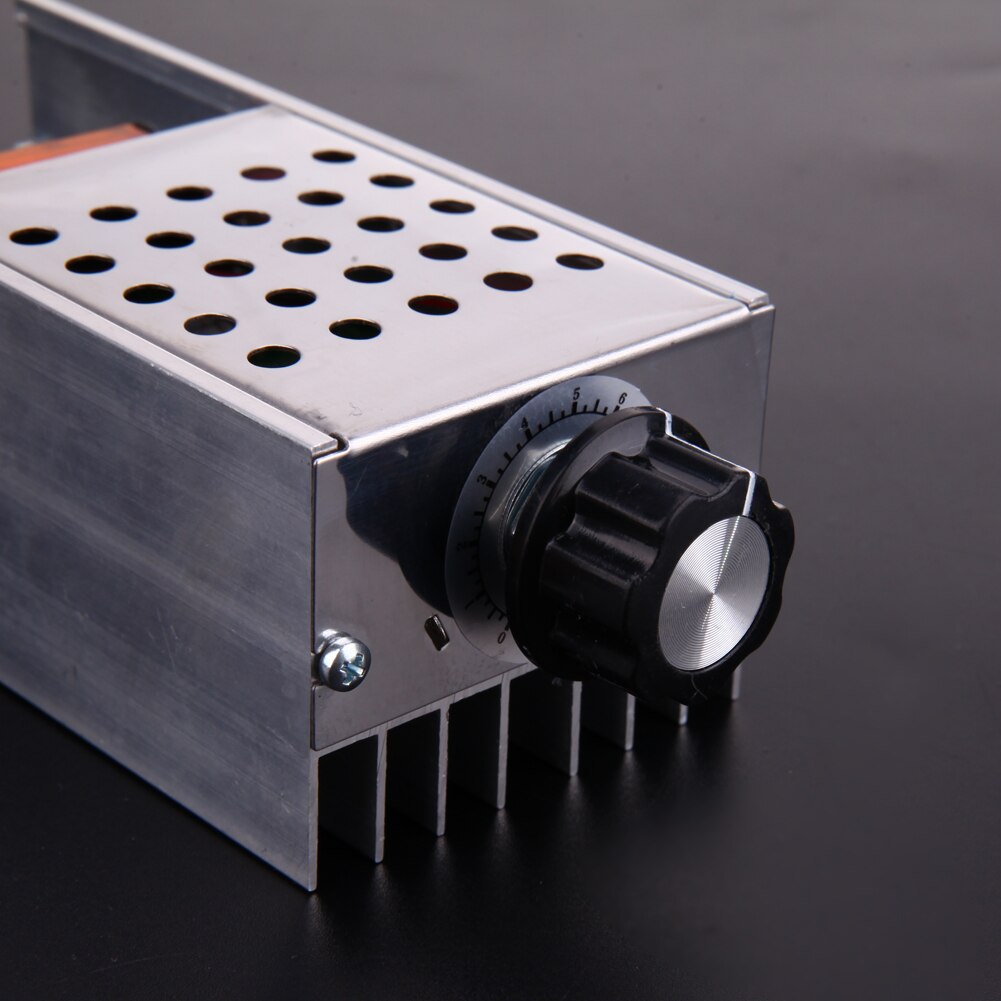 Ac 220V 6000W Scr Voltage Regulator Controller Elektronische Dimmer Thermostaat Snelheidsregeling Mold Met Case