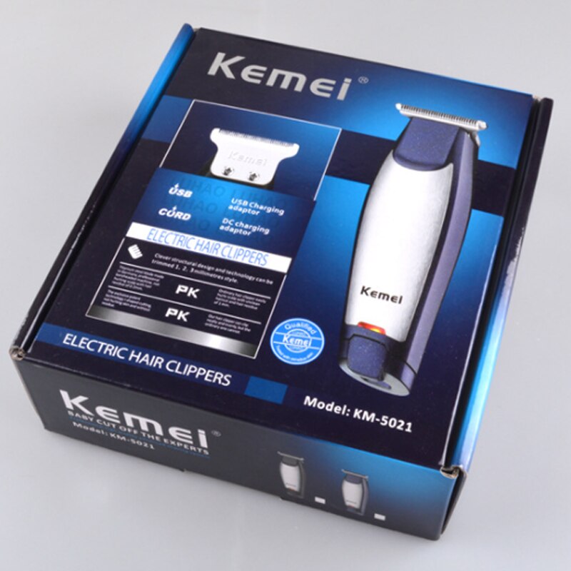 0.1 Mm Kemel Detaillering Kamei Tshape Cliper Kemey T Blade Trimmer Kmei Snijden Kimei Haar Scheerapparaat Voor Randen Keimei Mannelijke man Kemei 0: with retail box / uk plug