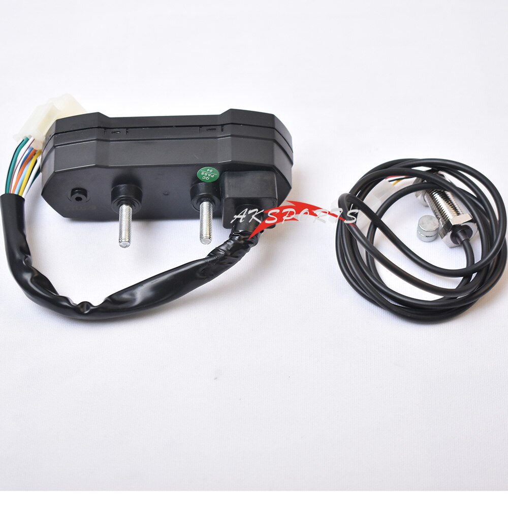 compteur de vitesse LCD moto odemètre numérique électrique modifié mini compteur de vitesse réglable 15x1000 tr/min odomètre