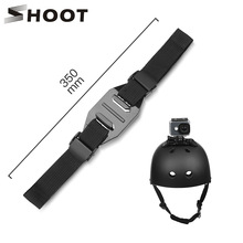 Shoot alça ajustável de capacete, alça de capacete para gopro hero 8 7 5 6 4 black xiaomi yi 4k sjcam sj4000 sj acessório de ciclismo montar h9 go pro, 5000