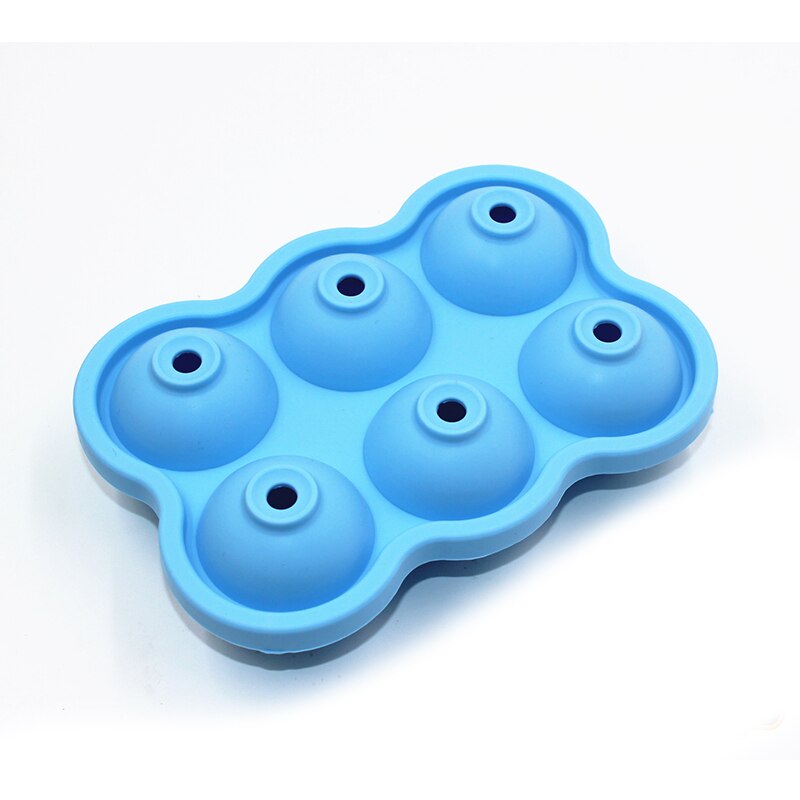 6 Cell Big Sphere Ice Ball Ice Cube Tray Whiskey Wine Cocktail Party Bar Accessories Large Ice Cube Maker Silicone Mold: 3