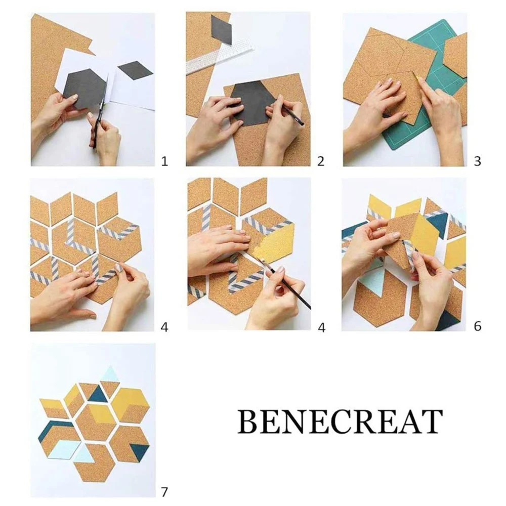 Feuilles d'isolation en liège de 2mm d'épaisseur, 10 pièces, tapis carrés en planche de bois pour sous-verres, dessin d'images, artisanat de bricolage sans auto-adhésif