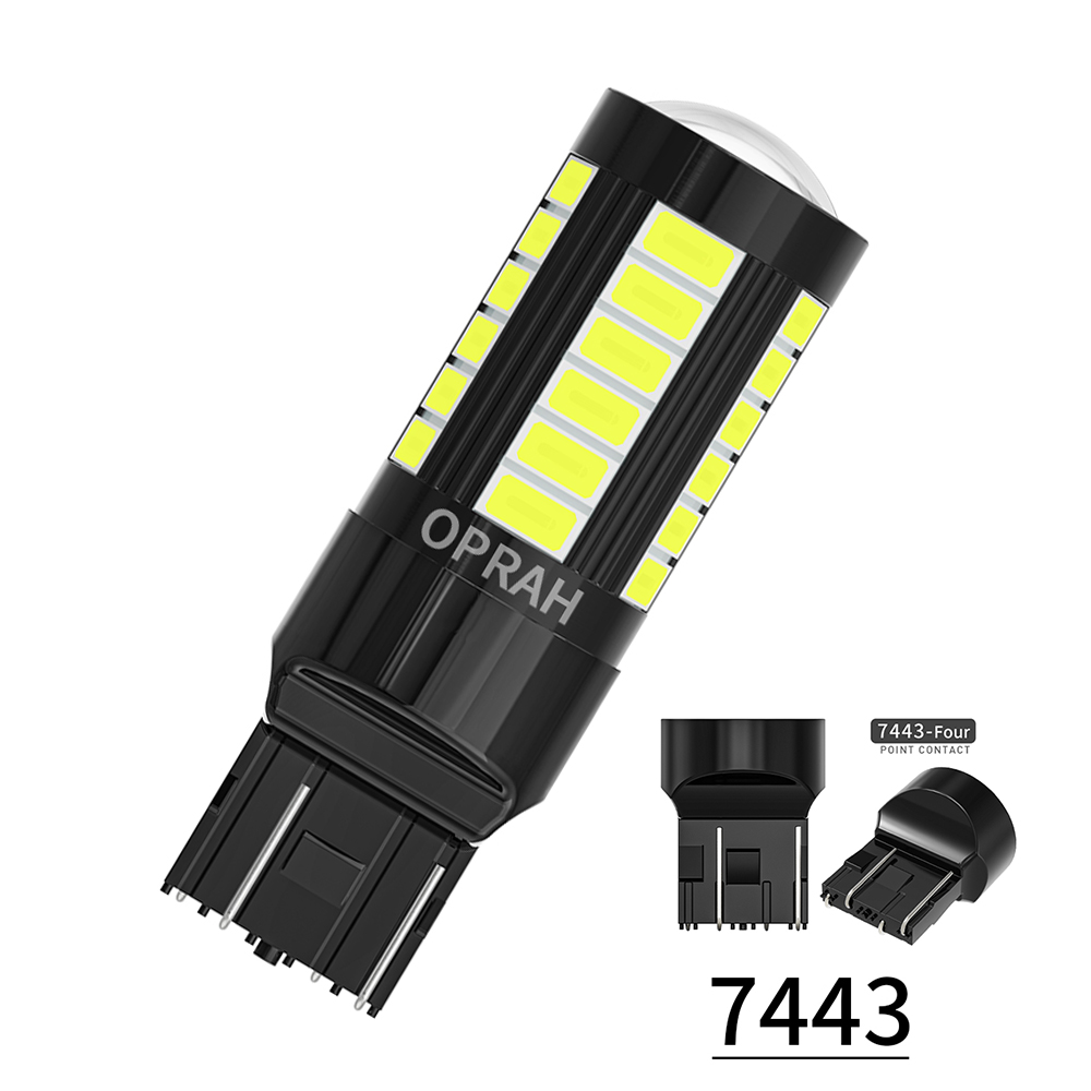 10 Uds 12V 24V 1156 BAU15S 1157 BAY15D luces LED T20 7440 7443 Canbus 33*5630SMD para coche camión lámpara de señal trasera DRL bombilla para correr: changeable / 3.000 K