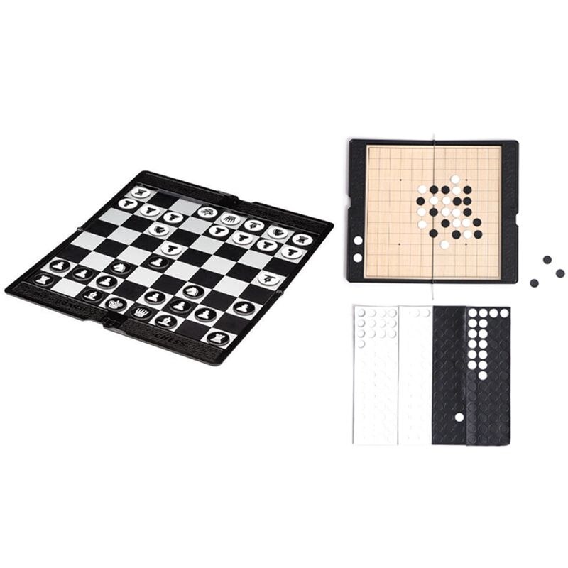 2 impostato magnetiche Scacchi Del Raccoglitore Pieghevole Scacchi mini Portatile Sottile rete di Scacchi