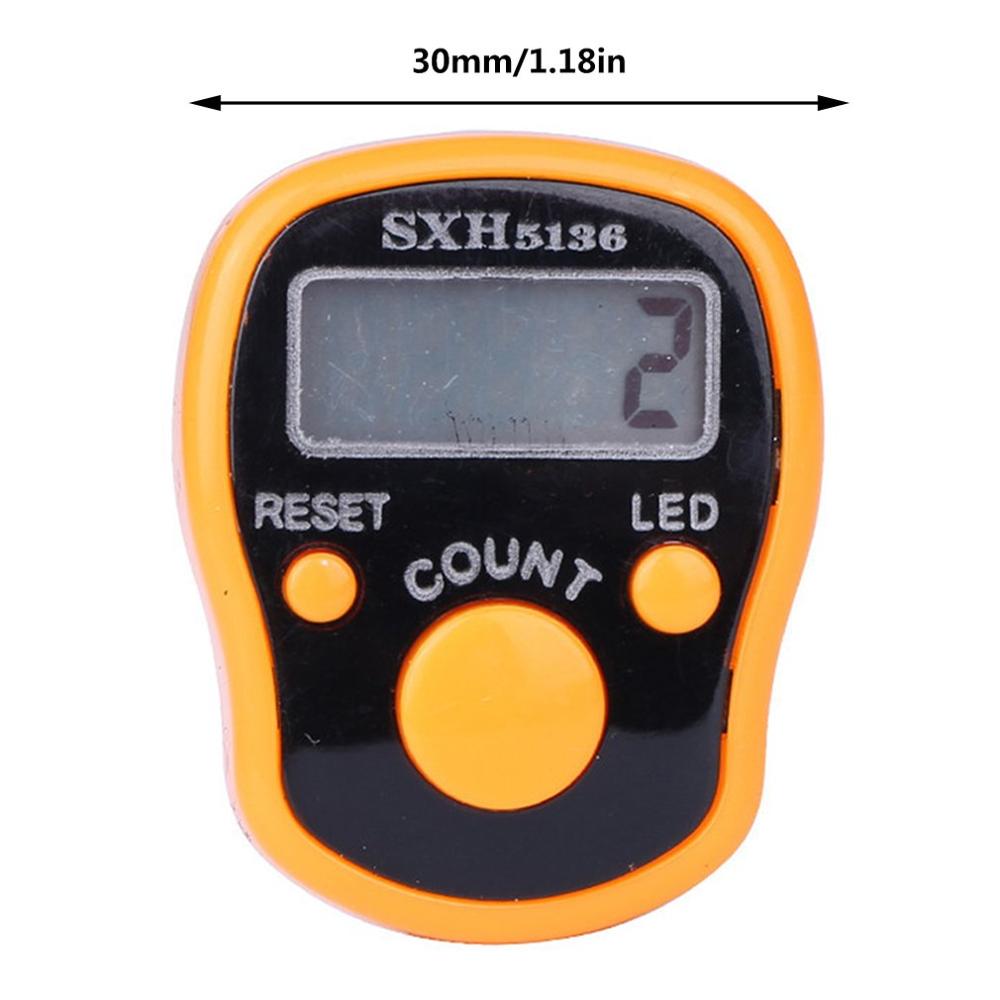 Stich Marker Finger Ring Zähler LED Nacht Licht Elektronische übereinstimmen Zähler Kunststoff Elektronische Zählen Werkzeuge zufällige farbe