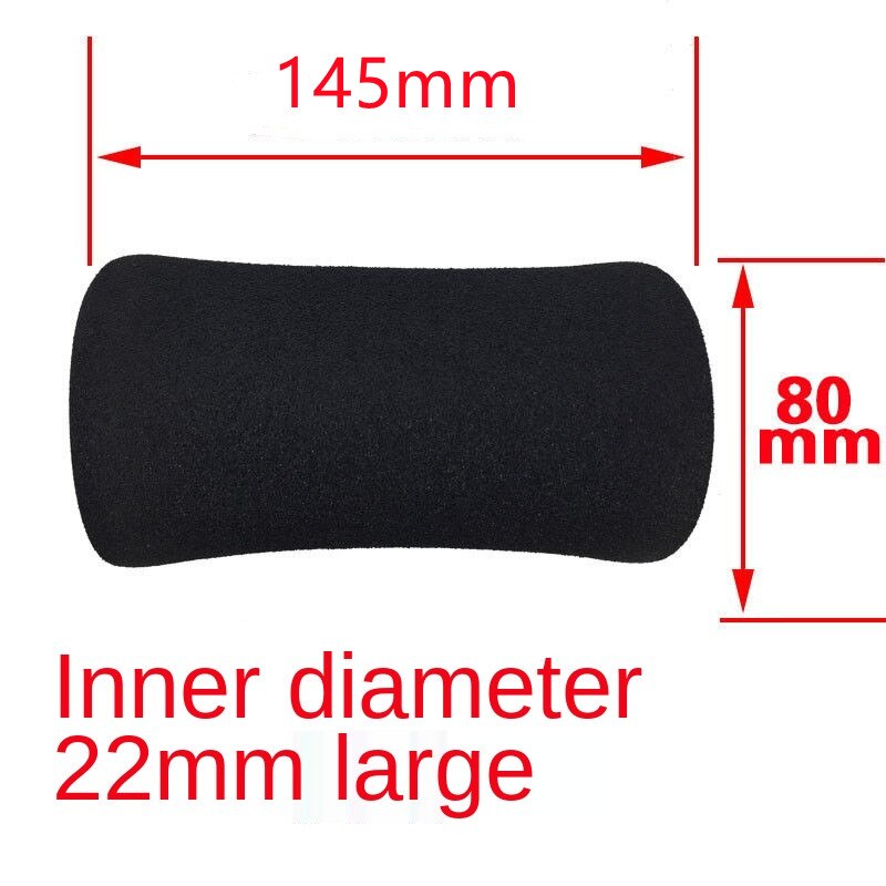 2 st träningsredskap handtag grepp rörsvamp skumgummi tubinpackning: Svart längd -145mm