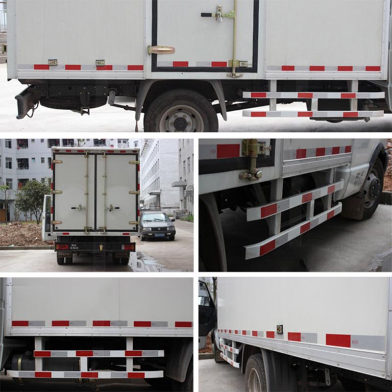 10Pcs car Reflective sticker Safety Warning Sign Reflective Conspicuity Adhesive Sticker 30 x 4.5cm car stickers Red+White