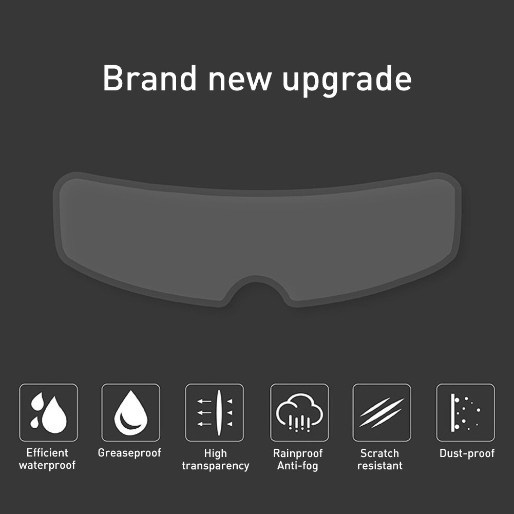Universele motorfiets motorhelm vizier lens anti-condens heldere film sticker