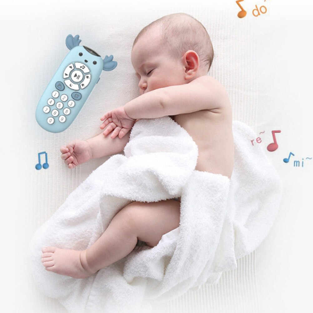 Baby Kids Elektronische Speelgoed Telefoon Simulatie Tv Afstandsbediening Educatief Muziek Tweetalige Leren Speelgoed Muziek Sound Machine Speelgoed